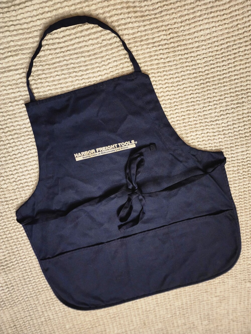 2 Pack Of Harbor Freight Tools Navy Blue Aprons With Adjustable Tie Strings